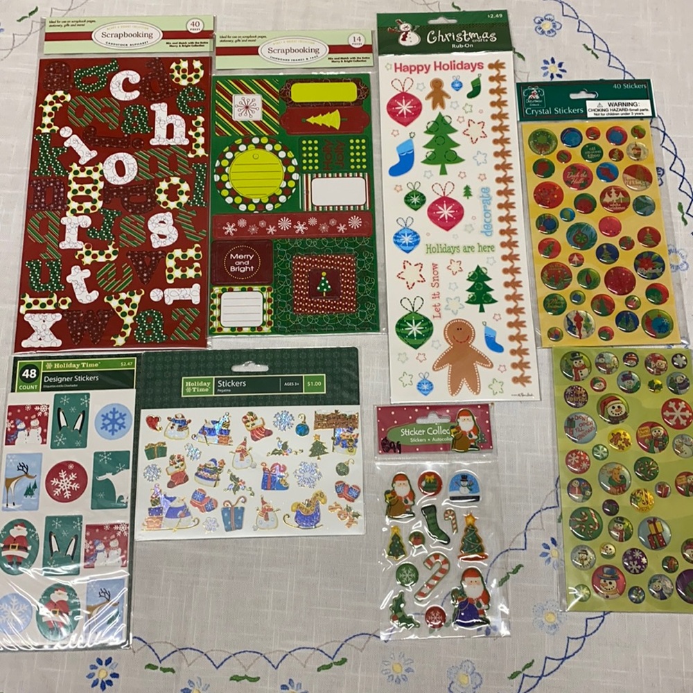 Scrapbook Supplies - Christmas Holiday